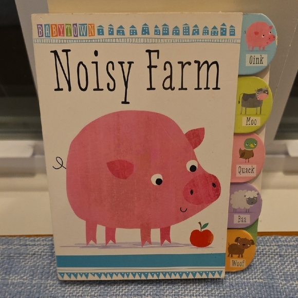 None Other - Babytown Noisy Farm Interactive Book - Pink